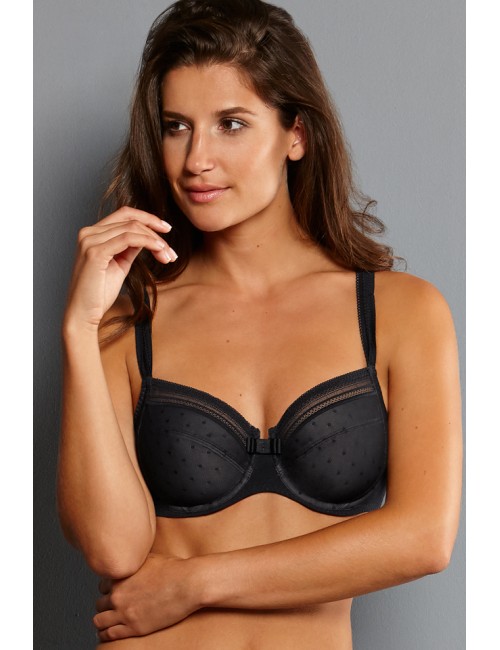 Rosa faia - reggiseno con ferretto emily 5201 001 nero