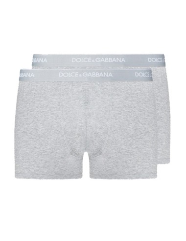 Dolce&gabbana - boxer 2pack strech cotton m9c07j fugiw grigio