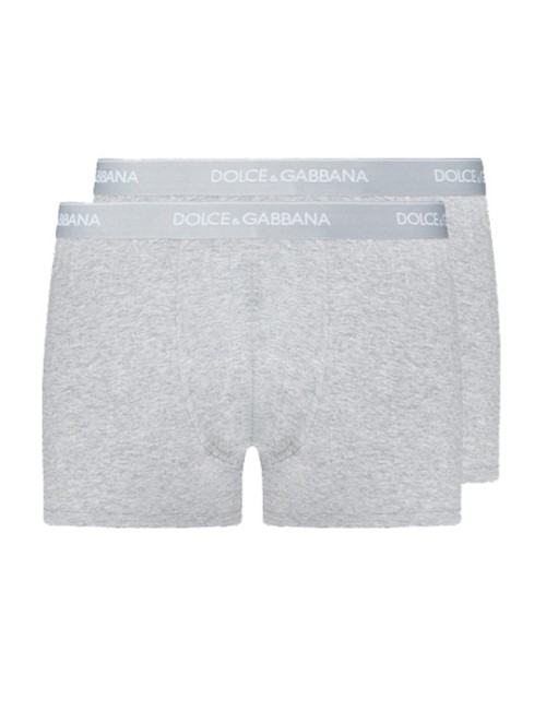 Dolce&gabbana - boxer 2pack strech cotton m9c07j fugiw grigio