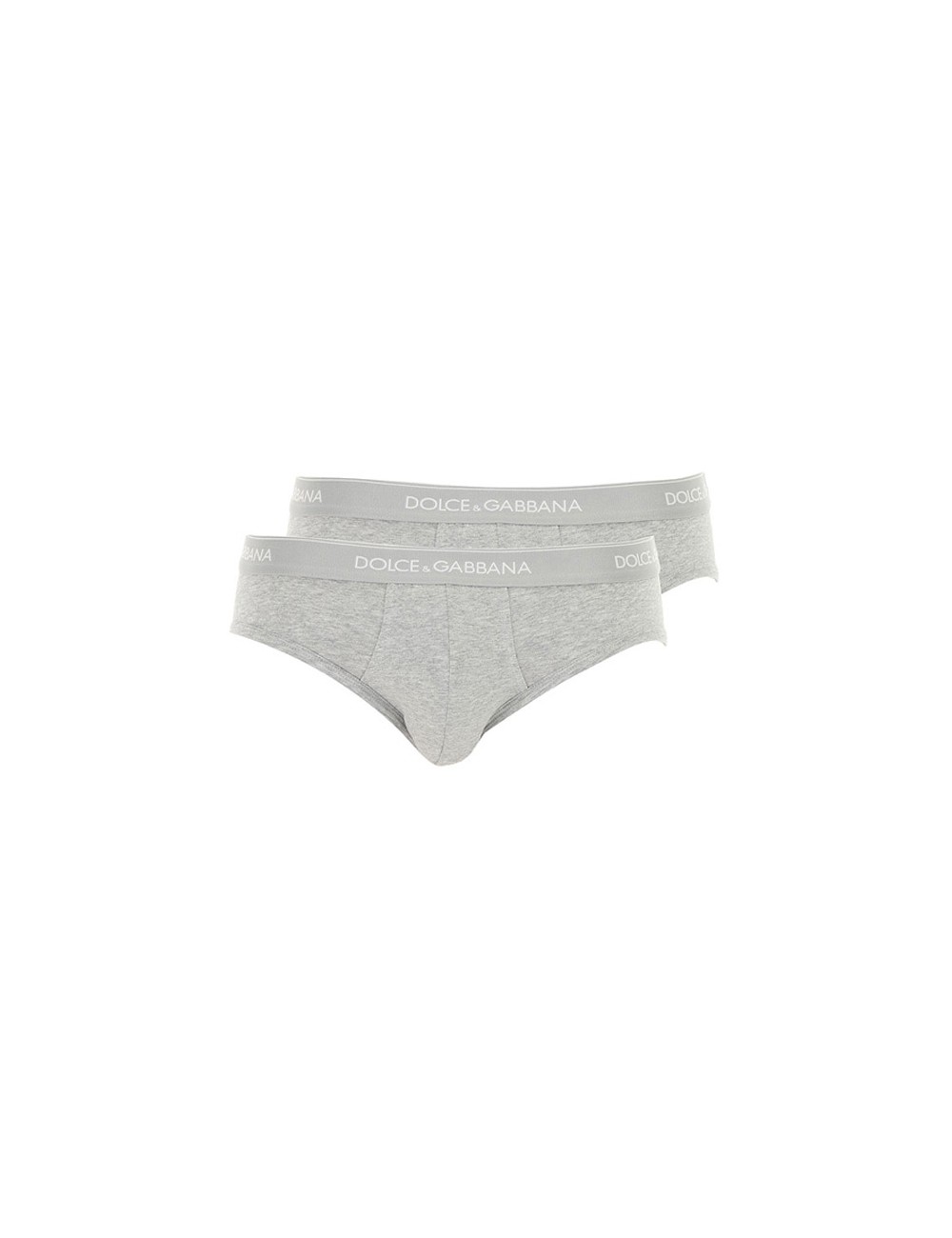 Dolce&gabbana - slip brando 2pack strech cotton n9a05j fugiw grigio