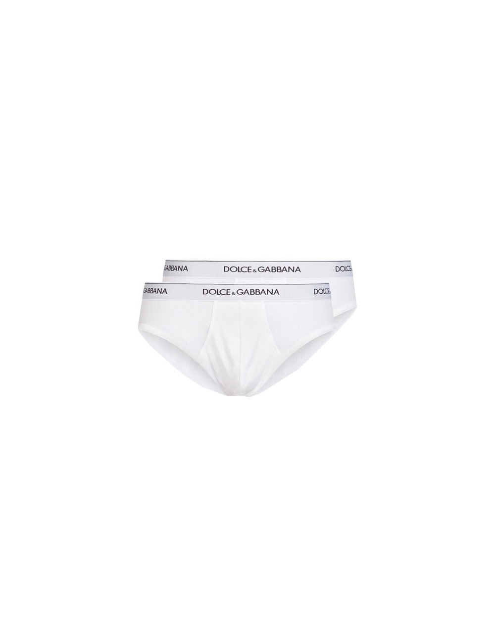 Dolce&gabbana - slip medio 2pack strech cotton n9a03j o0025 bianco