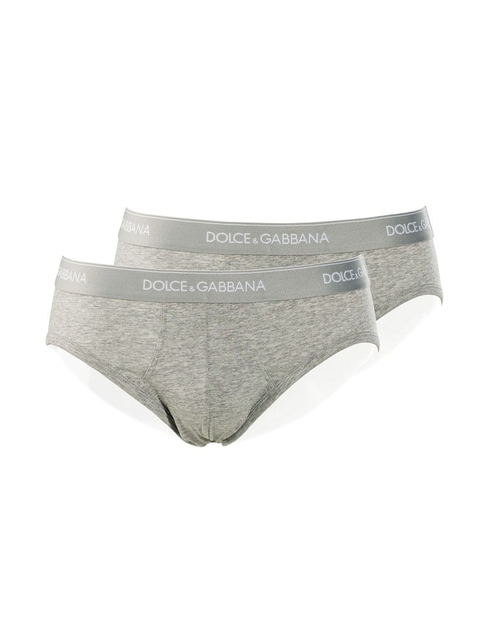 Dolce&gabbana - slip medio 2pack strech cotton n9a03j o0025 grigio