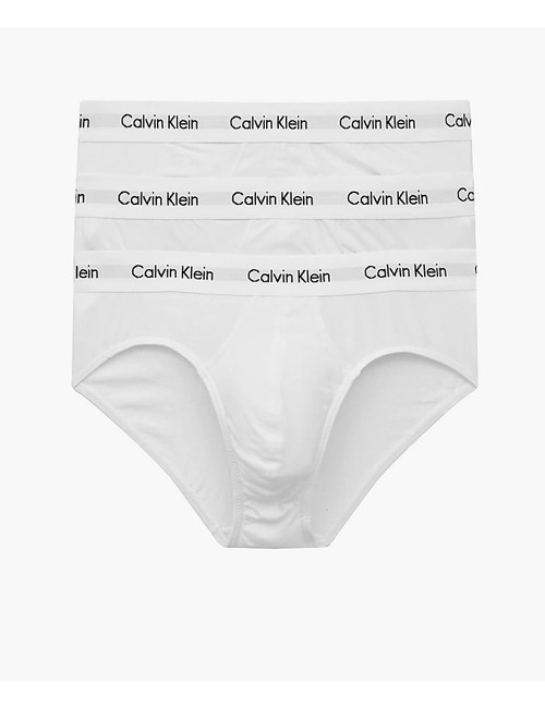 Ck - slip 3pack cotton strech 0000u2661g bianco