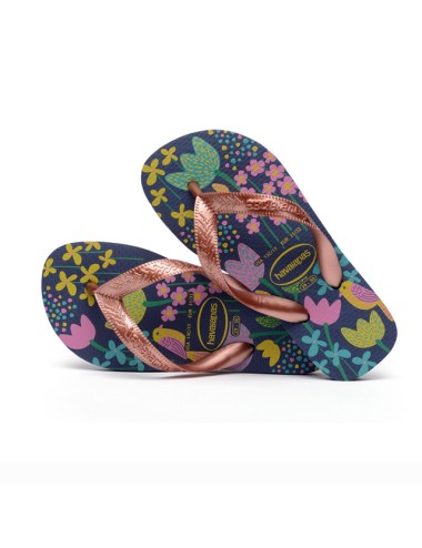 Havaianas - kids flores dark blu/gold 4000052.7182