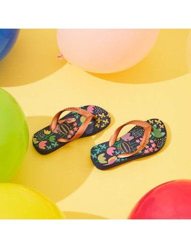 Havaianas - kids flores dark blu/gold 4000052.7182