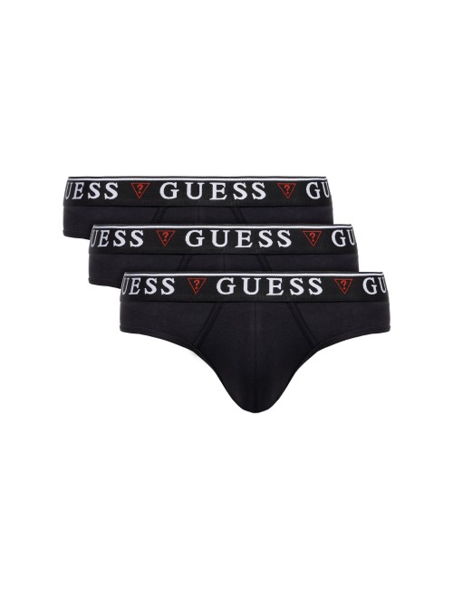 Guess - slip uomo 3packs u97g00 jr003 nero