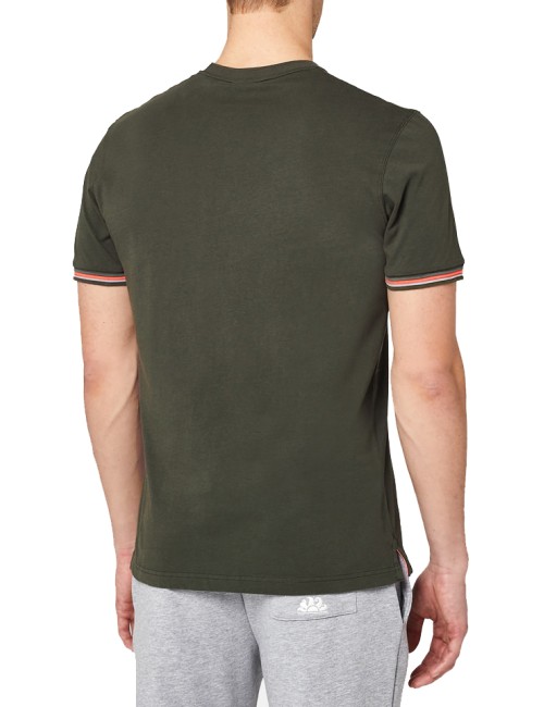 Sundek - t-shirt girocollo finn m775tej7800 688 verde mil.