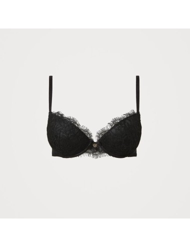 Twinset - reggiseno push-up in pizzo 211ll6344 nero