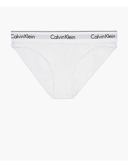 Ck - slip bikini cotton  0000f3787e bianco