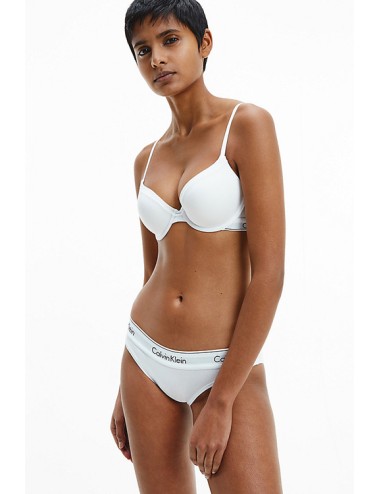 Ck - slip bikini cotton  0000f3787e bianco