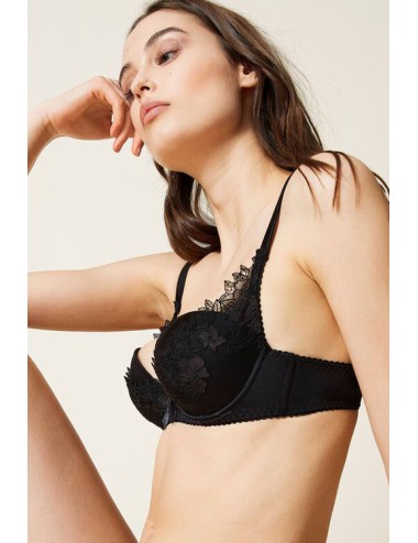 Twinset - reggiseno push-up nero 212ll6f44 00006