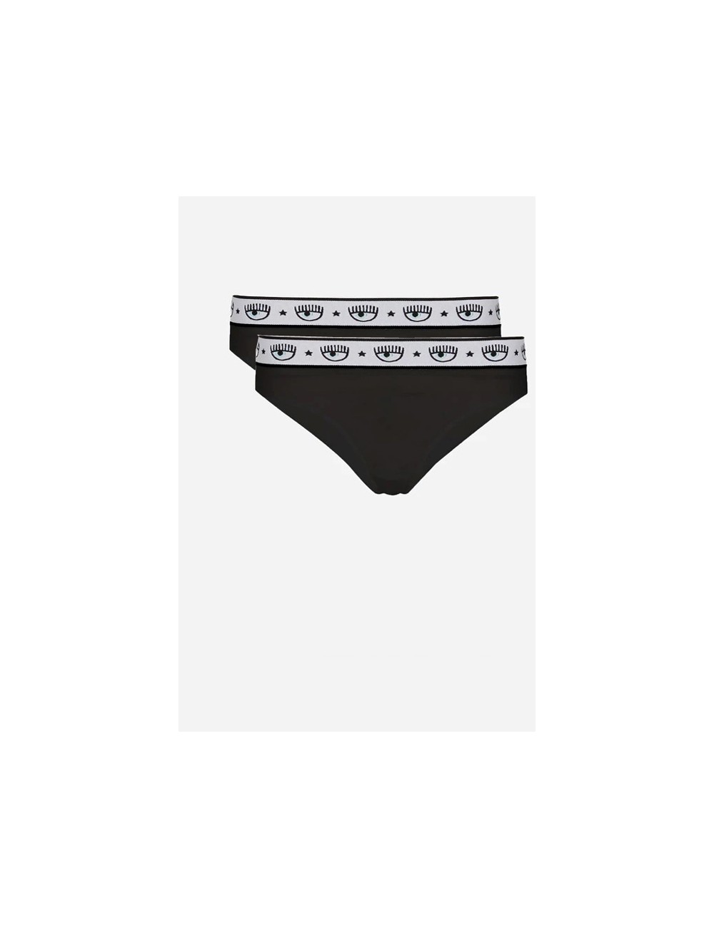 Chiaraferragni - slip brasiliano bipack logomania 4704 3224 0555 nero