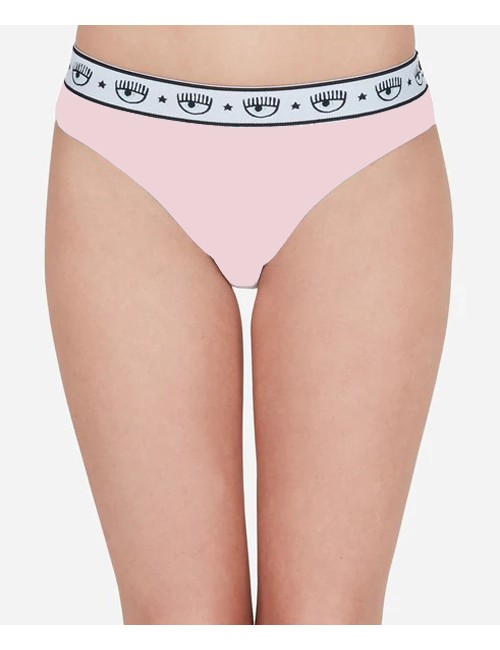 Chiaraferragni - slip brasiliano bipack logomania 4704 3224 3242 azz/rosa