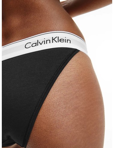 Ck - slip tanga cotton  000qf4977a 001 nero