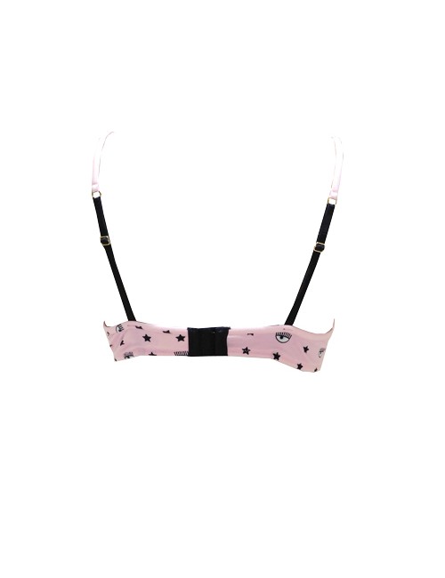 Chiaraferragni - reggiseno push-up eye star all-over 4625 3226 1242 rosa