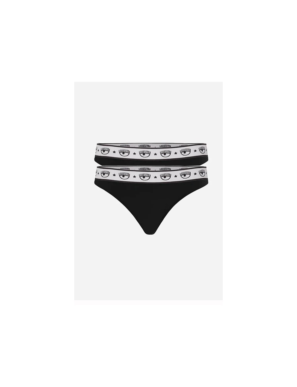 Chiaraferragni - slip bipack logomania 4702 3224 0555 nero