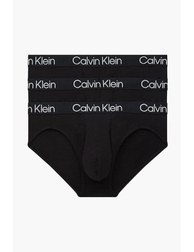 Ck - slip 3pack cotton strech 000nb2969a-7v1 nero