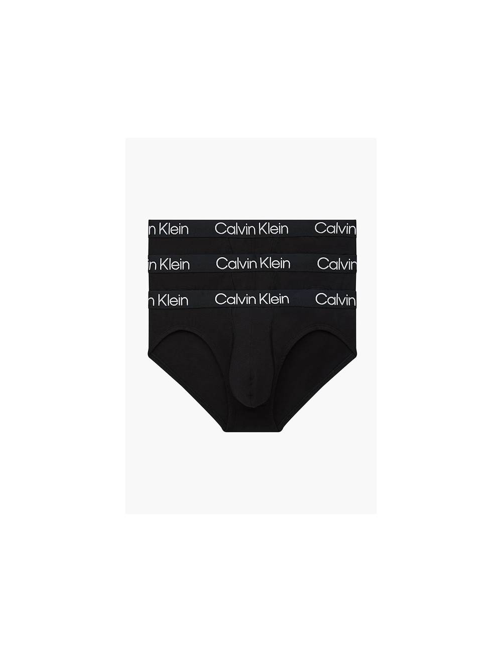 Ck - slip 3pack cotton strech 000nb2969a-7v1 nero