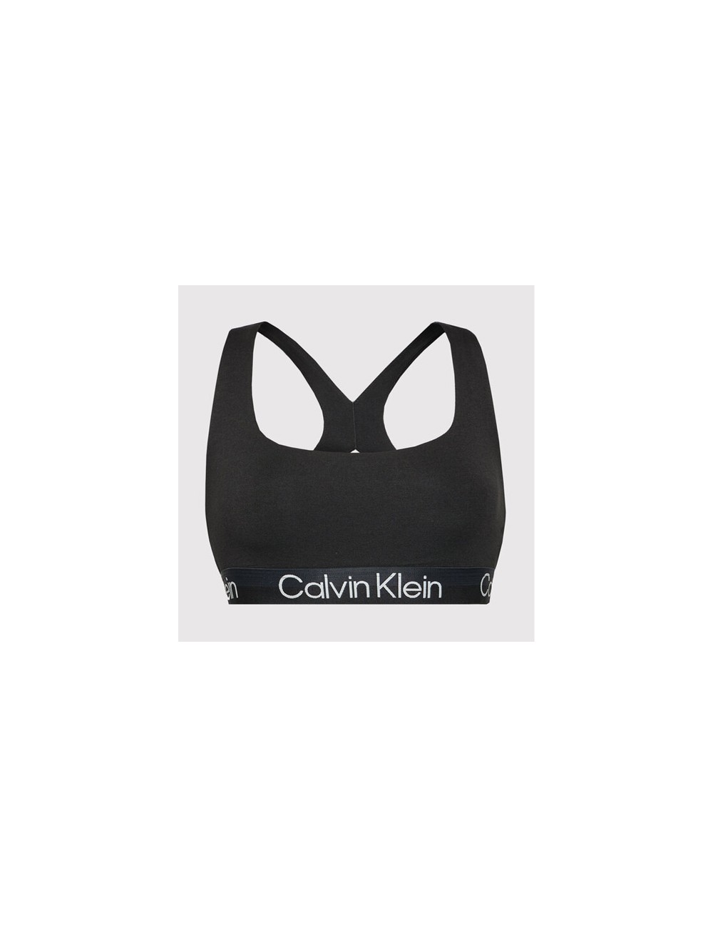 Ck - bralette top incrociato 000qf6684e-ub1 nero