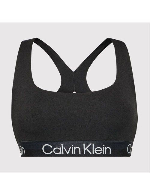 Ck - bralette top incrociato 000qf6684e-ub1 nero