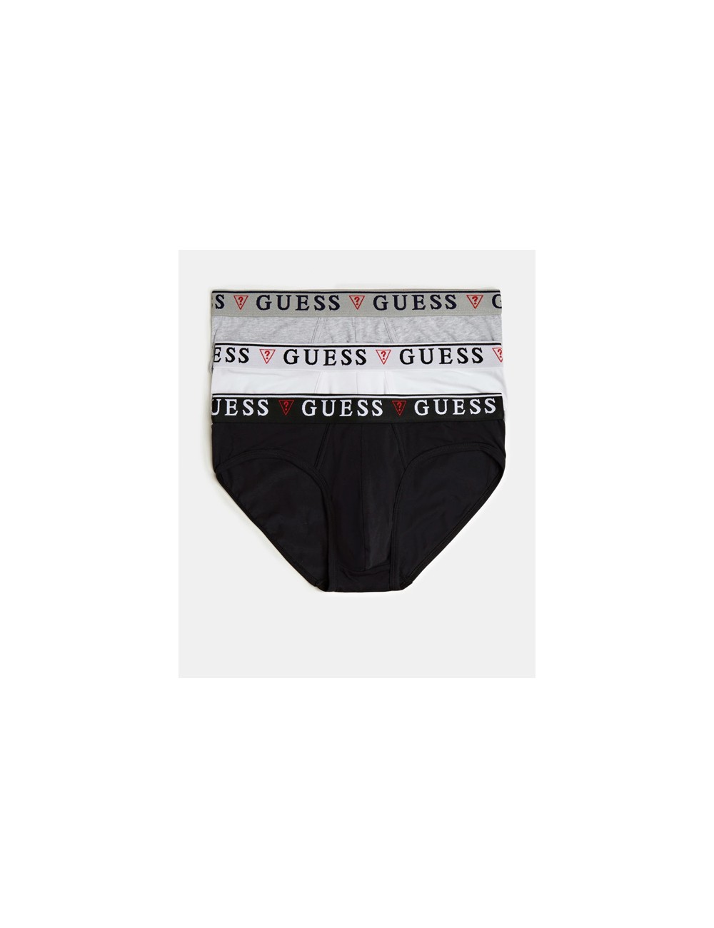 Guess - slip uomo 3packs u97g00 jr003 nero bianco grigio