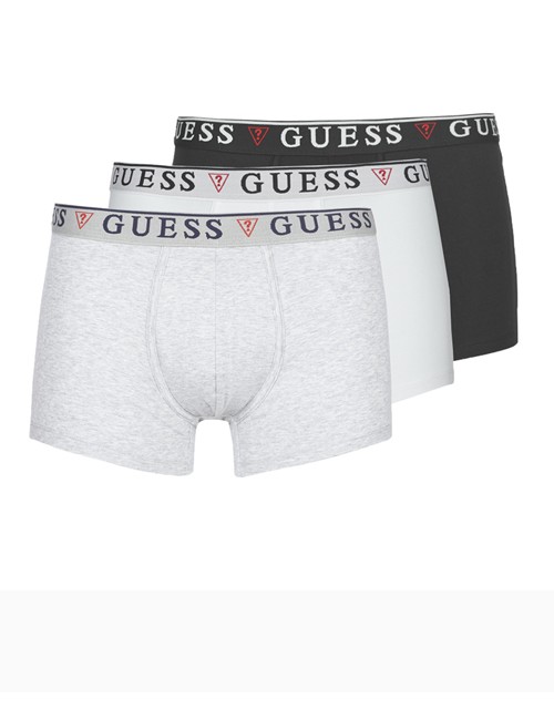 Guess - boxer uomo 3packs u97g01 jr003 nero bianco grigio