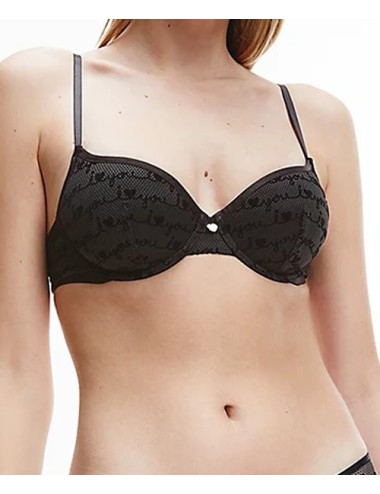 Ck - reggiseno scollo profondo semimbottito 000qf6715e-ve6