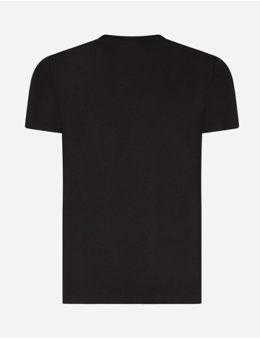 Dolce&gabbana - t-shirt girocollo strech cotton n8a09j o0024 nero