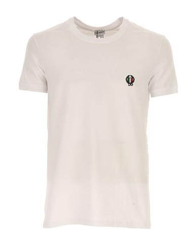 Dolce&gabbana - t-shirt girocollo jersey cotone bielastico n8a03j o0020 bianco