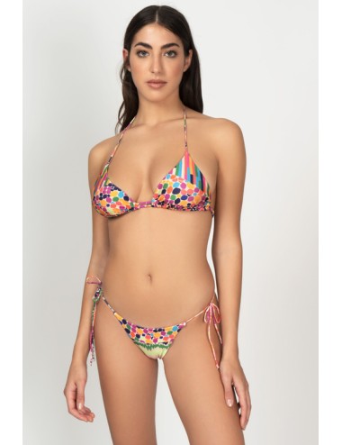 Mefui - bikini triangolo e slip brasiliano regolabile silver lake m22-0300x1