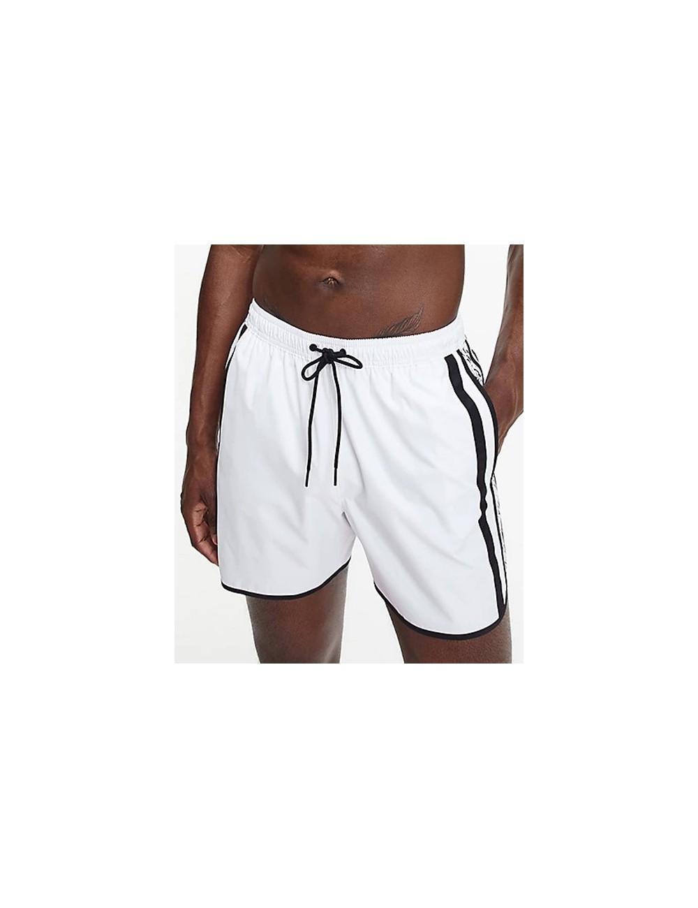 Ck - boxer mare medio - modello runner km0km00737-ycd bianco