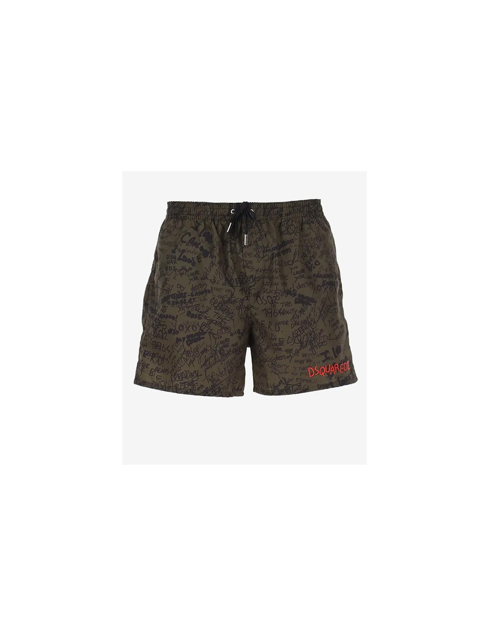 Dsquared2 - boxer corto all over d7bn544190 308 militare