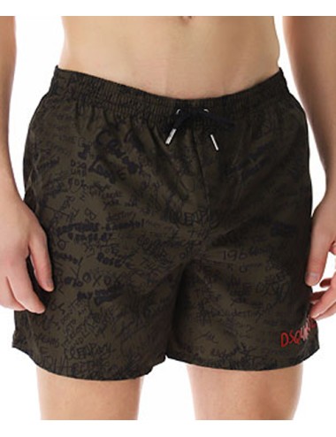 Dsquared2 - boxer corto all over d7bn544190 308 militare