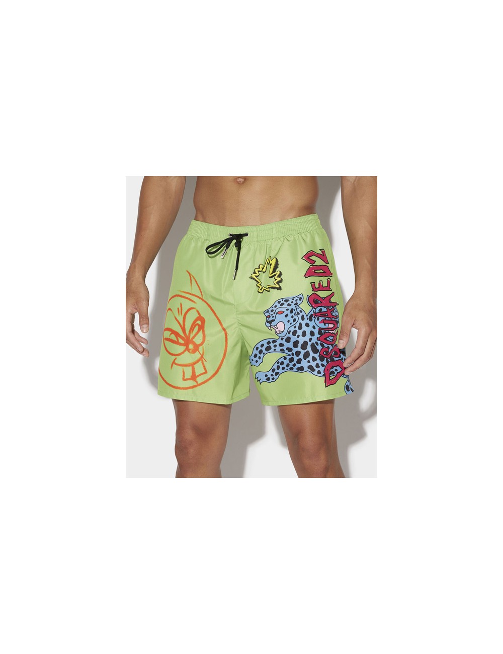 Dsquared2 - boxer corto fantasia d7b544170 368 verde