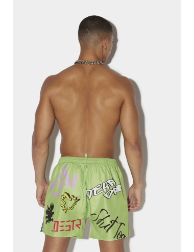 Dsquared2 - boxer corto fantasia d7b544170 368 verde