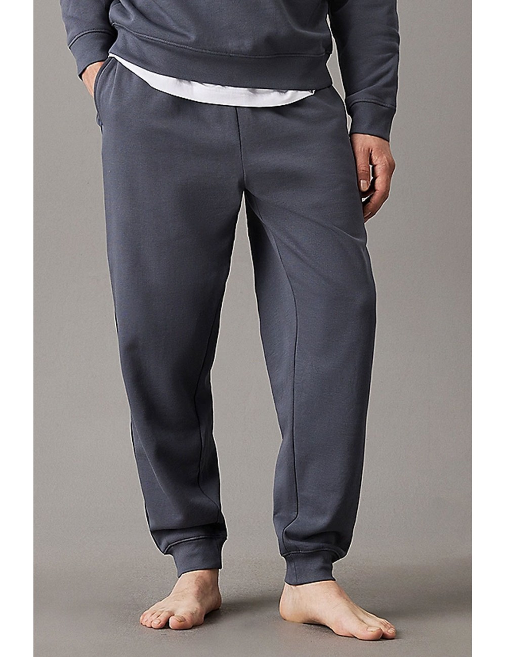 Ck - pantaloni da tuta lounge in felpa di cotone jogger 000nm2687e-ckp