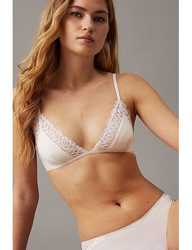 Ck - reggiseno a triangolo - ck attraction ivory 000qf7828e-101