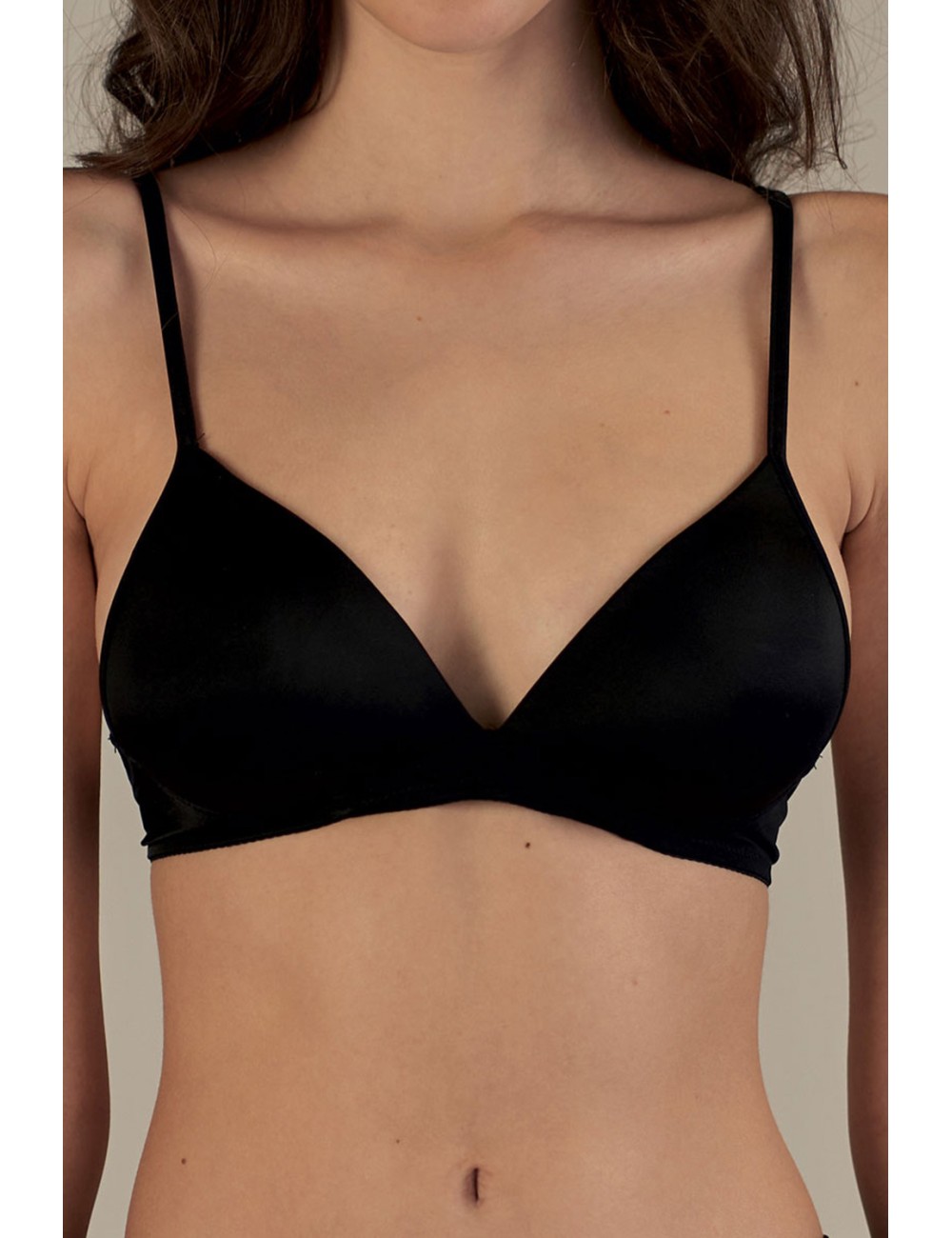 Parisblue - reggiseno triangolo senza ferretto in microfibra 117954 isle nero