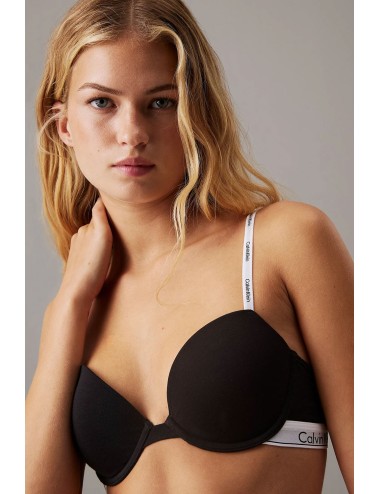 Ck - reggiseno t-shirt a mezza coppa- modern cotton 000qf7936e-ub1