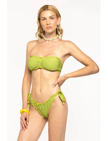 4giveness - bikini fascia e slip must have fgbw3581 080 verde