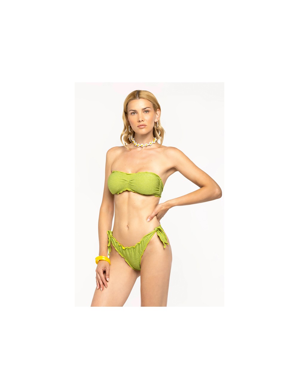 4giveness - bikini fascia e slip must have fgbw3581 080 verde