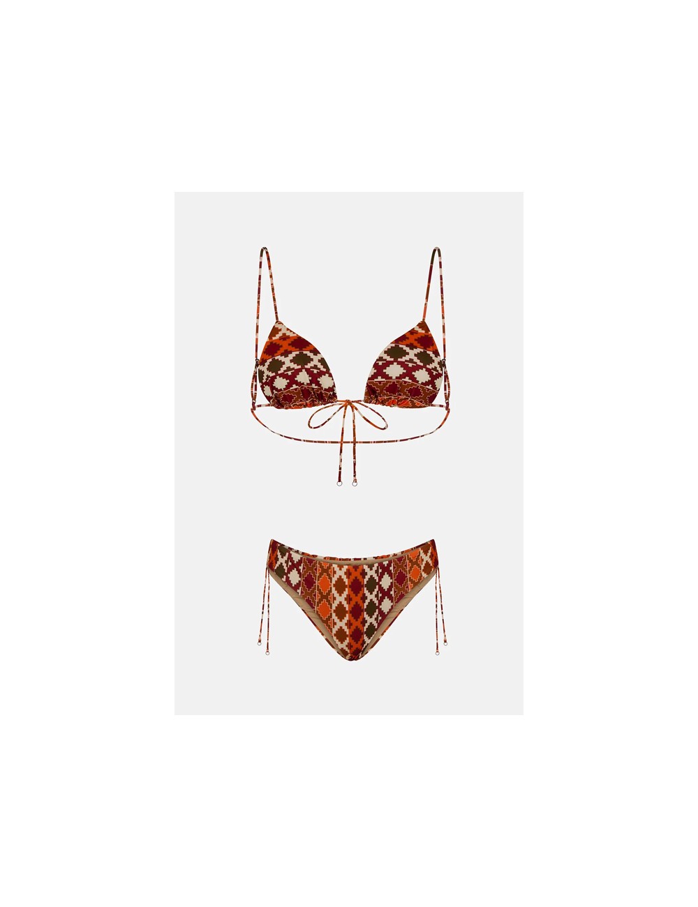 Mefui - bikini triangolo e slip fianco fisso guarda pampa mf23-0350x1