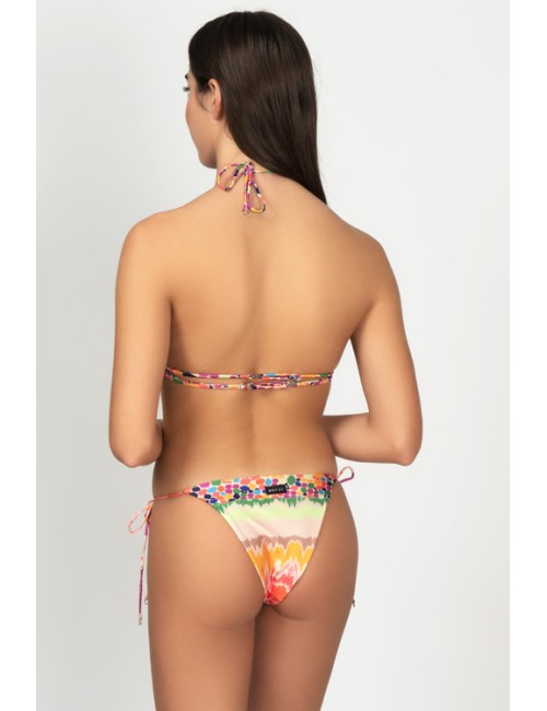 Mefui - bikini triangolo e slip brasiliano regolabile silver lake m22-0300x1