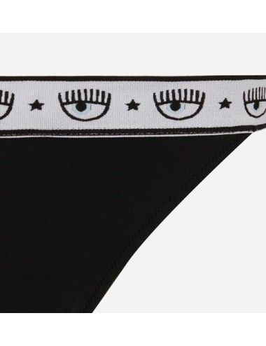 Chiaraferragni - bikini triangolo e slip  logo 5704-7104 5211 a0555 nero