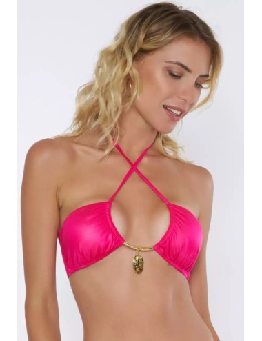 Miss bikini - fascia incrociata ovali oro + slip scorr. v4112s hamptons glfu