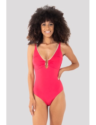 Vacanze italiane - costume intero susina solid color vi23-147 fuxia