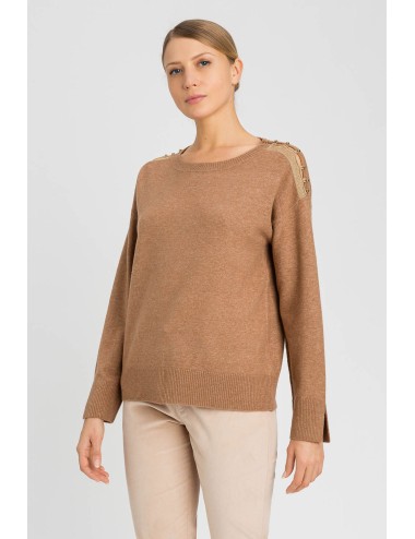 Twinset - maglia caramel camel 242li3lcc 11718