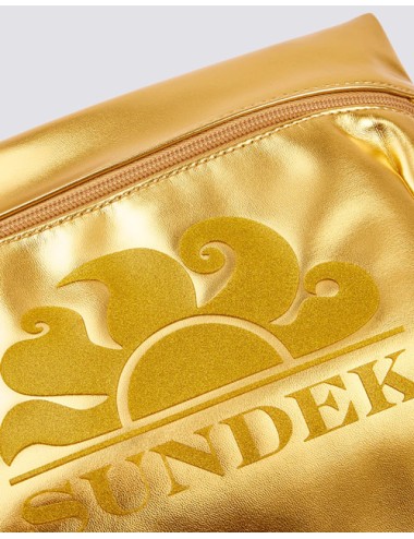 Sundek - pochette laminata con logo aw416abpula 101la gold