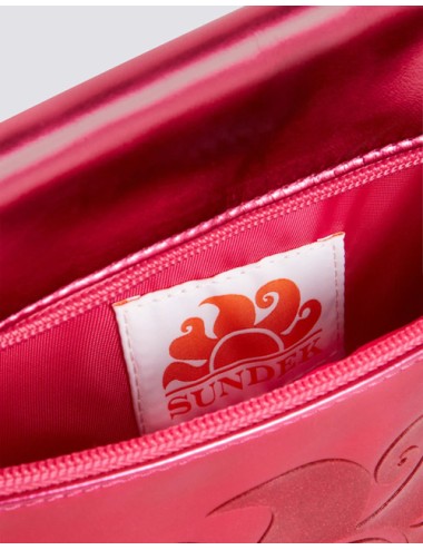 Sundek - pochette laminata con logo aw416abpula 968la ibisco