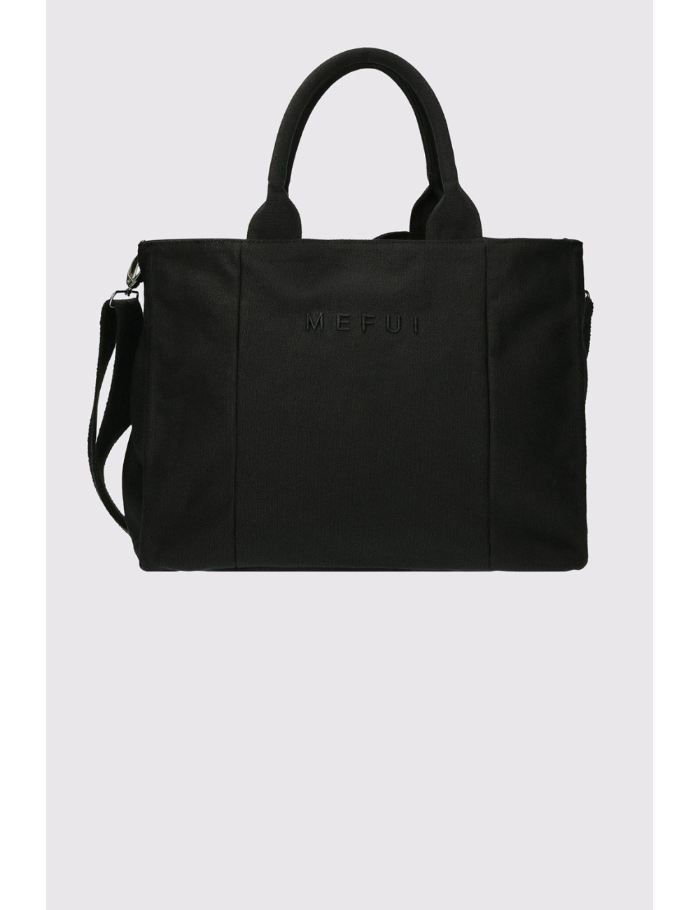 Mefui - borsa mare in tinta unita mf24-a020bk nero